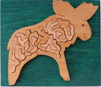 kleiner Elch - Unnerstall Holz-Puzzle